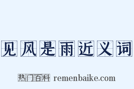 见风是雨近义词是什么意思的图片